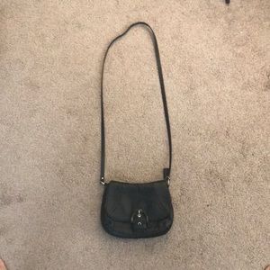 Small black crossbody coach bag